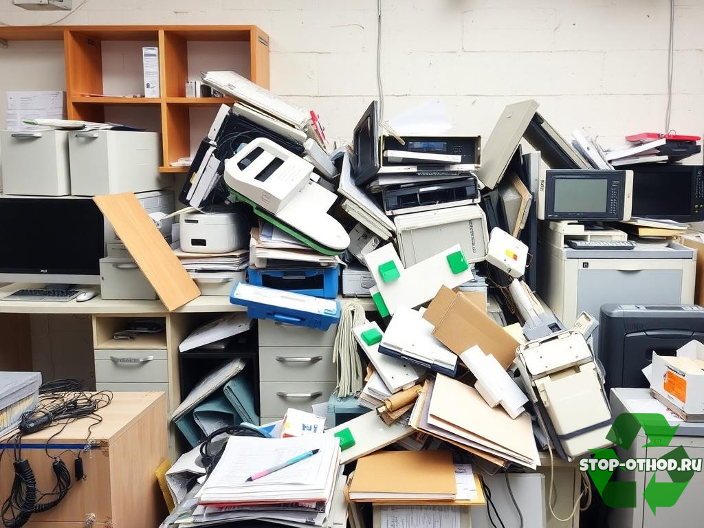 Write-off and disposal of office equipment Write-off and disposal of office equipmentфото